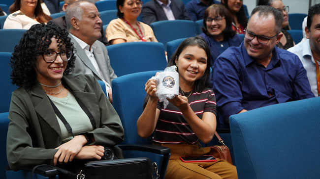 Alunos representam o NAF Assunção em evento da Receita Federal
